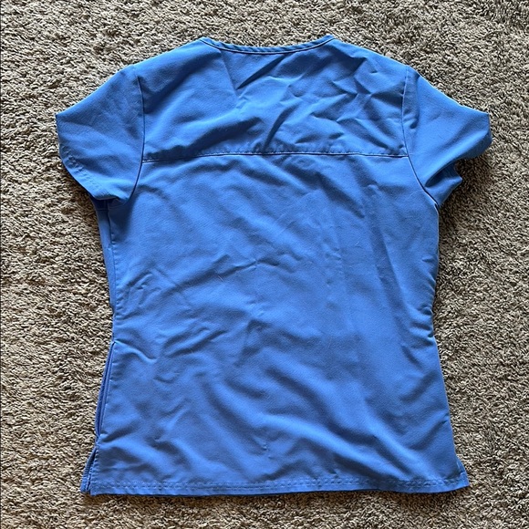 Jaanuu Women's Blue V-Neck Top - Picture 2 of 2